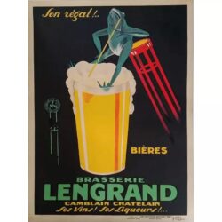 affiche vintage bière