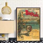 affiche vintage bordeaux