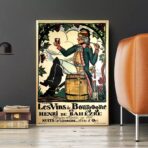 affiche vintage bourgogne