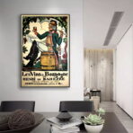 affiche vintage bourgogne