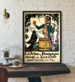 affiche vintage bourgogne