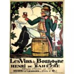 affiche vintage bourgogne