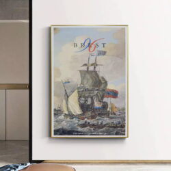 affiche vintage brest