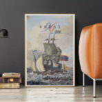 affiche vintage brest