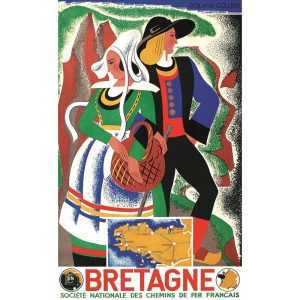 affiche vintage bretagne