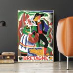 affiche vintage bretagne
