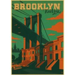 affiche vintage brooklyn