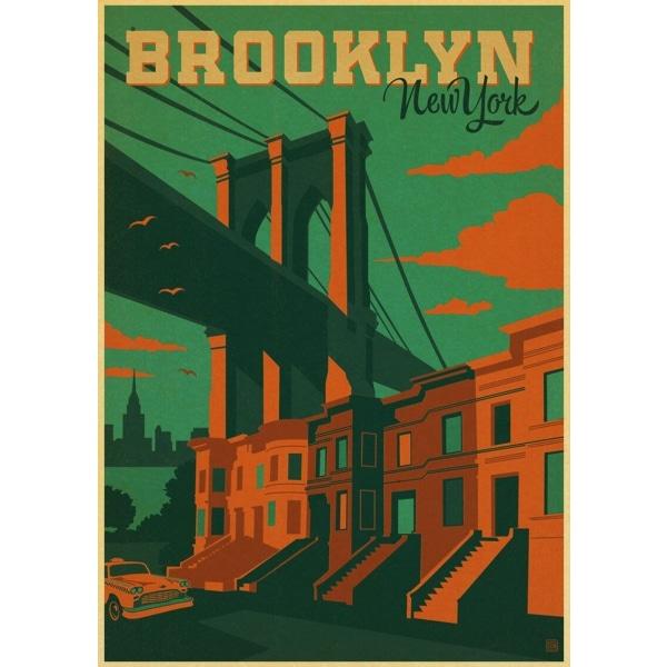 affiche-vintage-brooklyn affiche vintage brooklyn