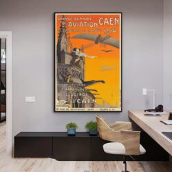 affiche vintage caen
