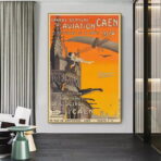 affiche vintage caen