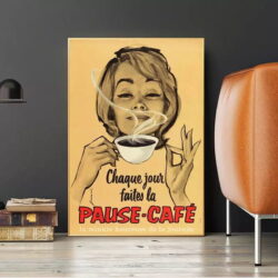 affiche vintage café