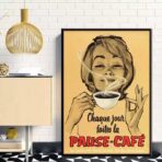 affiche vintage café