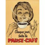affiche vintage café