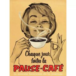 affiche vintage café