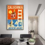 affiche vintage california