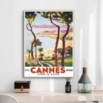 affiche vintage cannes
