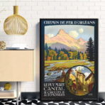 affiche vintage cantal