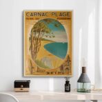 affiche vintage carnac
