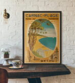 affiche vintage carnac