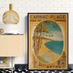 affiche vintage carnac