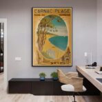 affiche vintage carnac