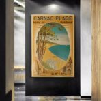 affiche vintage carnac