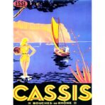 affiche vintage cassis