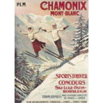 affiche vintage chamonix