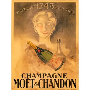 affiche vintage champagne