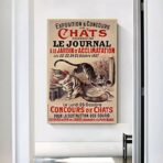 affiche vintage chat