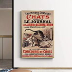 affiche vintage chat