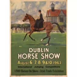 affiche vintage cheval