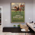 affiche vintage cheval