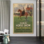 affiche vintage cheval