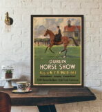 affiche vintage cheval