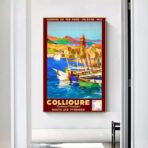 affiche vintage collioure