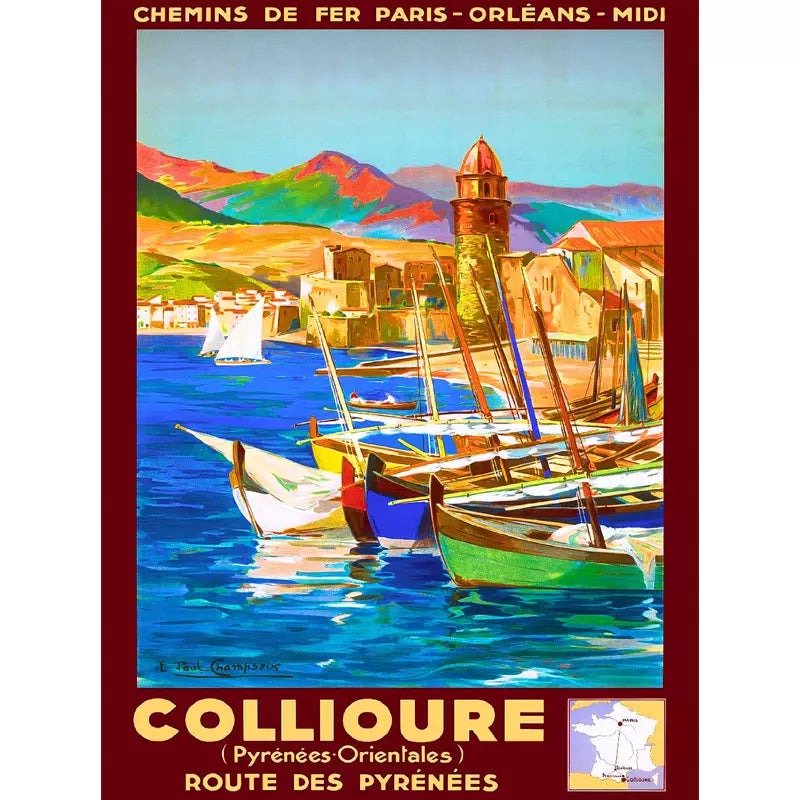 affiche-vintage-collioure_2 affiche vintage collioure