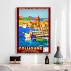 affiche vintage collioure