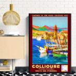 affiche vintage collioure