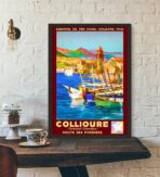 affiche vintage collioure