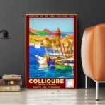 affiche vintage collioure