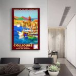 affiche vintage collioure