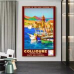 affiche vintage collioure