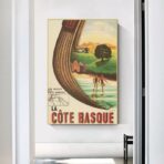 affiche vintage cote basque