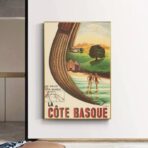 affiche vintage cote basque