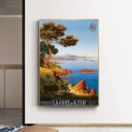 affiche vintage côte d'azur