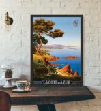 affiche vintage côte d'azur