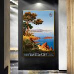 affiche vintage côte d'azur