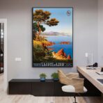 affiche vintage côte d'azur