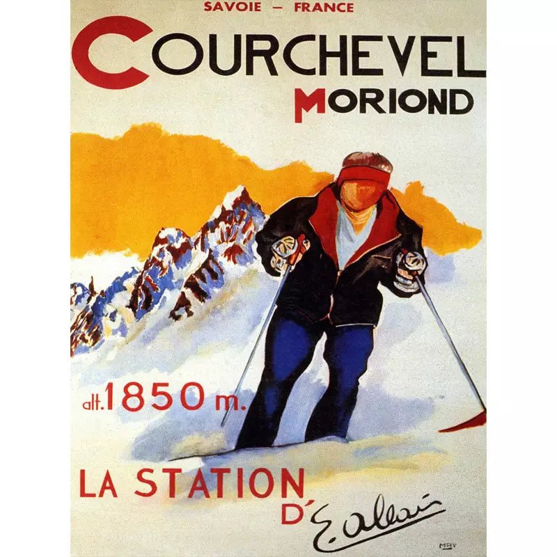 affiche-vintage-couchevel_1 affiche vintage courchevel